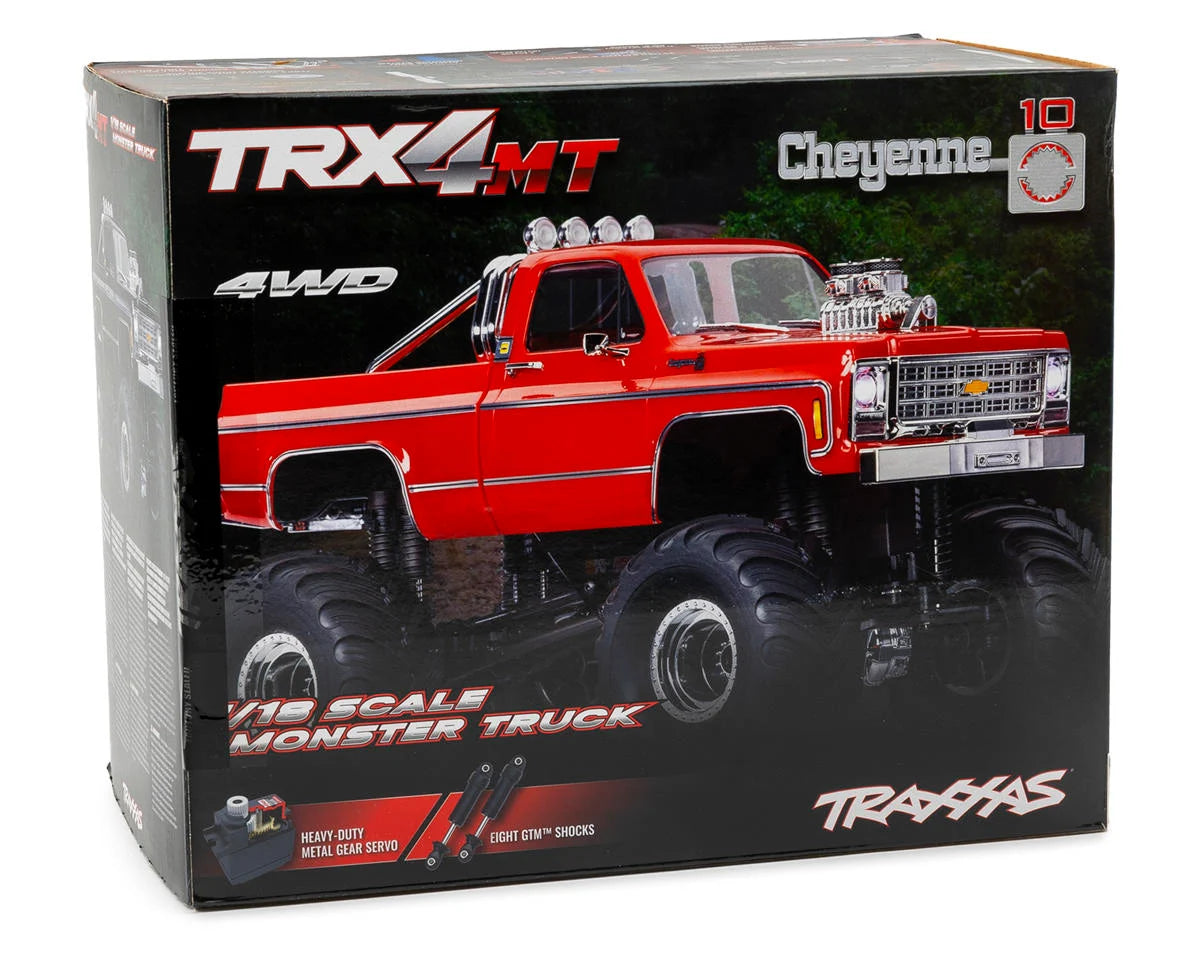 Traxxas TRX-4MT 1/18 4WD RTR Micro Monster Truck w/1979 Chevy K10 Body (Red)